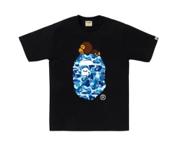 2024 Japanese Style Fashion Brand APE Ape Camouflage Brown Ape Head Print Unisex Loose Cartoon Short-sleeved T-shirt